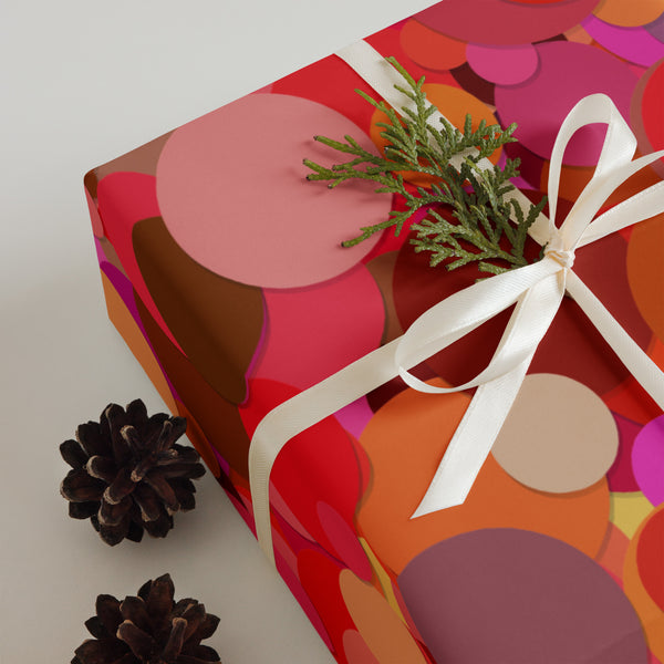 Wrapping paper sheets in eye colors