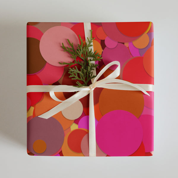 Wrapping paper sheets in eye colors