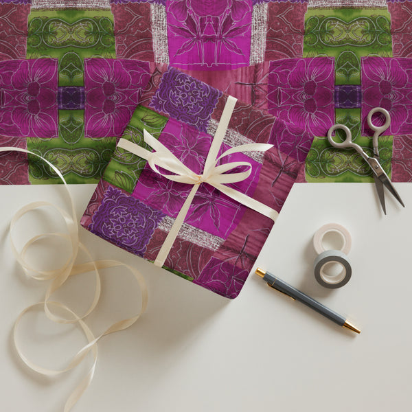 Wrapping paper sheets in eye colors