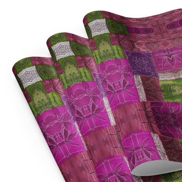 Wrapping paper sheets in eye colors