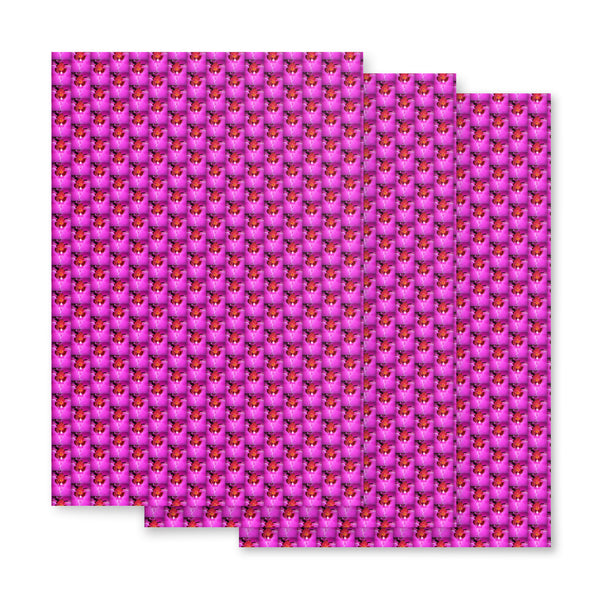 Wrapping paper sheets in eye colors