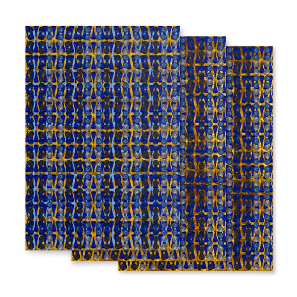 Wrapping paper sheets in eye colors