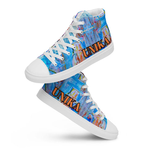 Men’s high top canvas shoes in eye colors